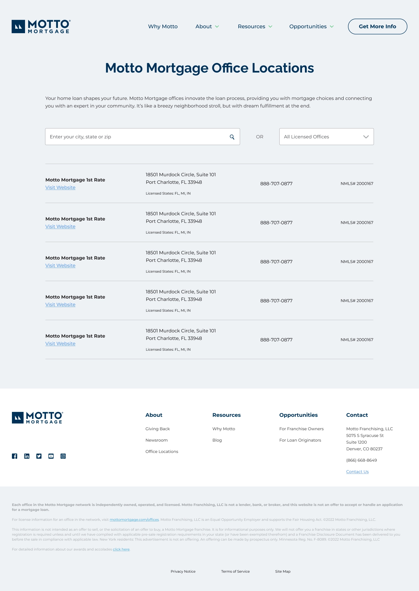 Integrated Map & List View